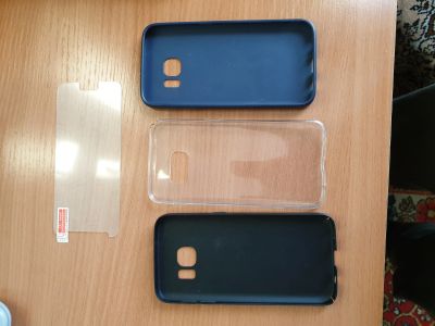 Лот: 13205379. Фото: 1. Samsung galaxy S7 (три чехла+стекло... Чехлы, бамперы