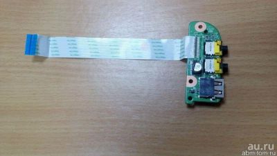 Лот: 9703824. Фото: 1. Плата usb + audio для ноутбука... Платы расширения, контроллеры, доп. порты