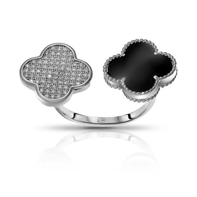 Лот: 23822758. Фото: 1. Кольцо из серебра с керамикой... Кольца, перстни