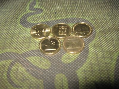 Лот: 4839769. Фото: 1. 10 рублей 5 монет 2012-13 г. Россия после 1991 года