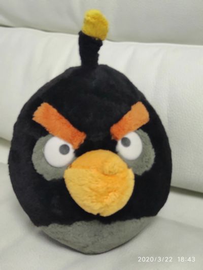 Лот: 15689666. Фото: 1. Angry birds bomb. Мягкие