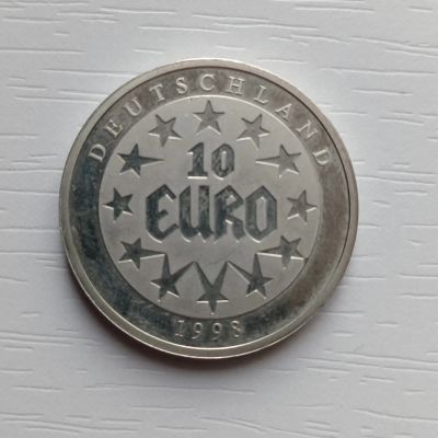 Лот: 20985353. Фото: 1. 10 евро, Германия, 1998 год. Похищение... Памятные медали