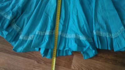 Лот: 7175110. Фото: 1. Платье летнее бирюзовое. Платья