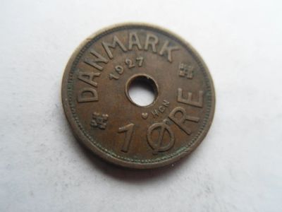 Лот: 10863883. Фото: 1. Дания 1 эре 1927. Европа
