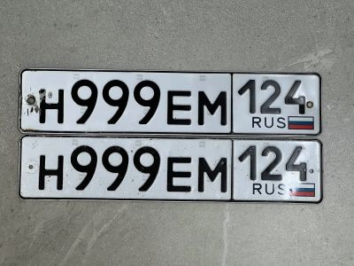 Лот: 20992266. Фото: 1. Продам гос.номер Н 999 ЕМ 124. Госномера
