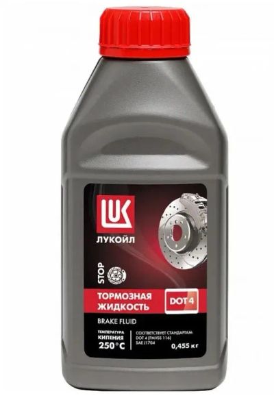 Лот: 24981270. Фото: 1. ЛУКОЙЛ Тормозная жидкость DOT4... Масла, жидкости