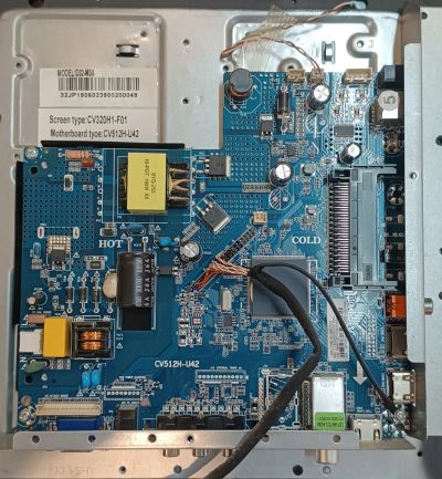 Лот: 24394040. Фото: 1. main CV512H-U42 ТВ BBK 32LEM-1059... Запчасти для телевизоров, видеотехники, аудиотехники