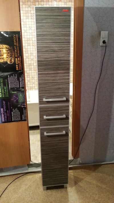 Лот: 9094075. Фото: 1. Шкаф в ванную комнату Edelform... Мебель для ванной комнаты
