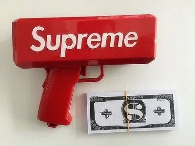 Лот: 16384263. Фото: 1. Денежный пистолет "Supreme" пистолет... Другое (сувениры, подарки)