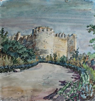 Лот: 15001137. Фото: 1. картина "Молдавия. Сорокская крепость... Рисунки, эскизы