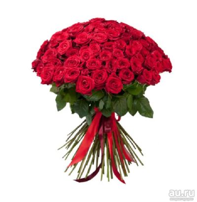 Лот: 16049895. Фото: 1. Букет из 101 красной розы!!. Свежие цветы