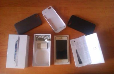 Лот: 4220082. Фото: 1. Iphone 5 16g white + Flappy birds. Смартфоны
