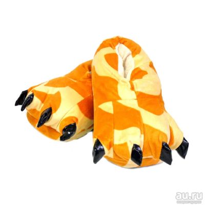 Лот: 16526510. Фото: 1. Тапки лапки - мягкие тапочки кигуруми... Мягкие