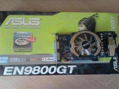 Лот: 1053357. Фото: 1. ASUS EN9800GT 512MB DDR3. Видеокарты