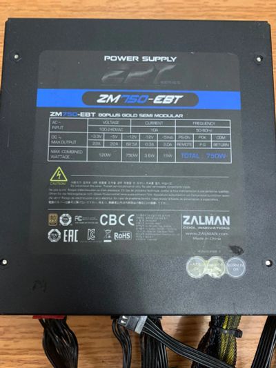Лот: 21169165. Фото: 1. Блок питания Zalman ZM750-EBT... Корпуса, блоки питания