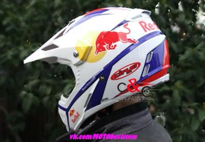 Лот: 5331000. Фото: 1. Шлем Red Bull мотокросс белый... Аксессуары