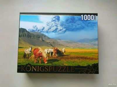 Лот: 13017131. Фото: 1. Пазл Konigspuzzle "Лошади и вулкан... Пазлы