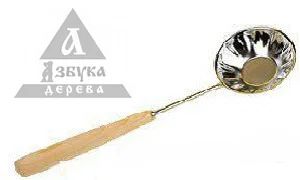 Лот: 13937417. Фото: 1. Черпак, 250мл, ручка бук. Банные принадлежности