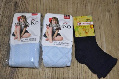 Лот: 9514535. Фото: 1. Колготки Миланко на девочку 80-86... Носки, колготки