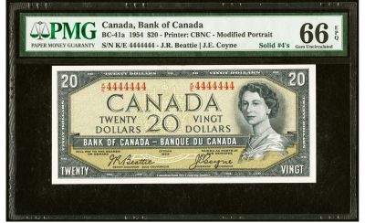 Лот: 21509488. Фото: 1. банкнота 20 долларов 1954 г Канада... Америка