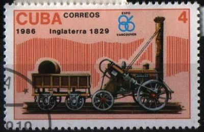 Лот: 8490344. Фото: 1. Куба 1986г ЖД. Марки