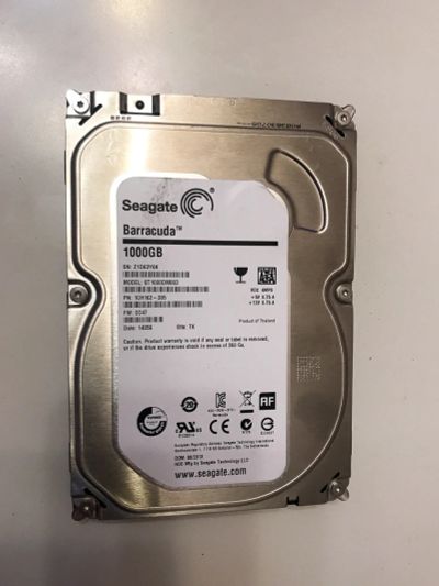 Лот: 12980798. Фото: 1. HDD Seagate SATA 1 Tb б/у. Жёсткие диски (HDD)