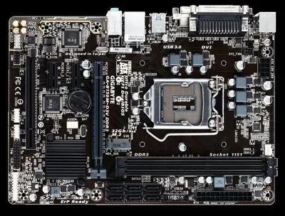 Лот: 9192051. Фото: 1. Материнская плата GIGaBYTE GA-B150M-D3V... Материнские платы