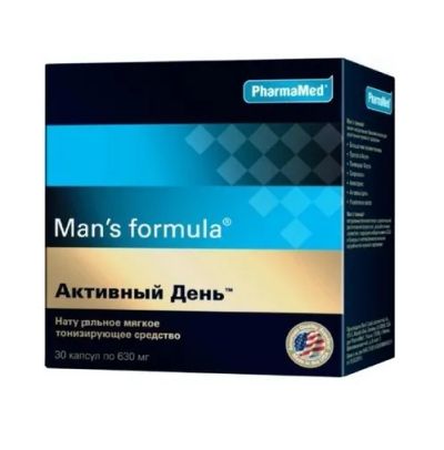 Лот: 24257373. Фото: 1. Мен-с формула Активный день капс... Народная медицина, БАДы