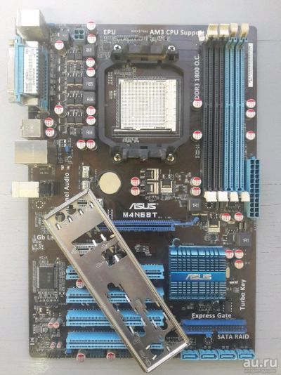 Лот: 10808706. Фото: 1. Материнская плата Asus M4N68T... Материнские платы