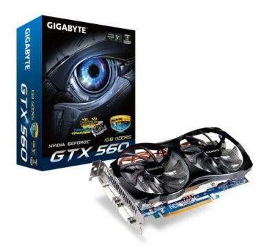 Лот: 4903705. Фото: 1. 1Gb Gigabyte GTX 560 OC 256 бит... Видеокарты