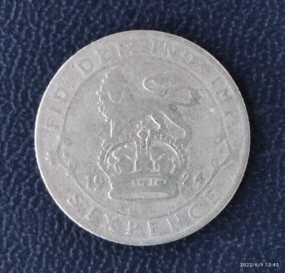 Лот: 19134933. Фото: 1. 6 пенсов 1924 Великобритания... Великобритания и острова