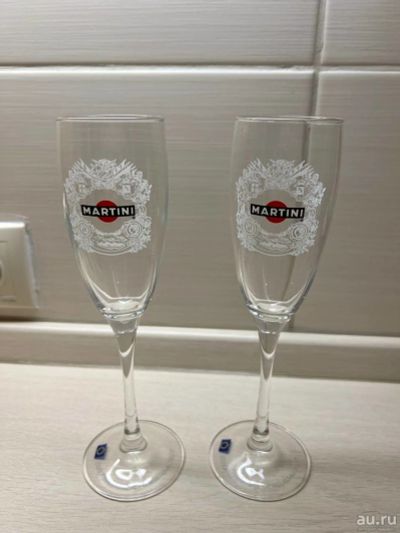Лот: 18482017. Фото: 1. Бокалы Martini 2 шт. Кружки, стаканы, бокалы