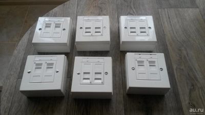 Лот: 8801464. Фото: 1. Двойные компьютерные розетки RJ-45. Другое (сетевые устройства)