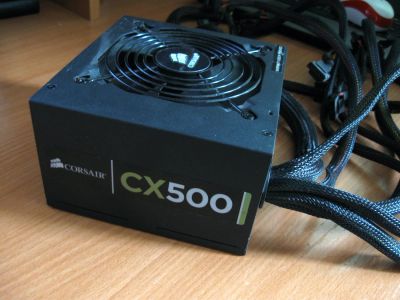 Лот: 15071303. Фото: 1. Corsair cmpsu-500CX 500W. Корпуса, блоки питания