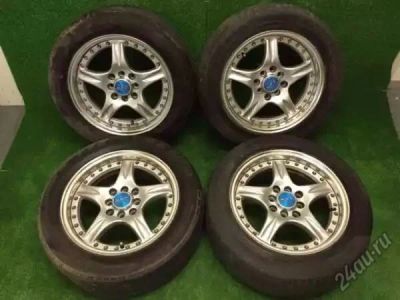 Лот: 5597679. Фото: 1. Литые диски R15 4x100/ 4x114,3... Шины на дисках