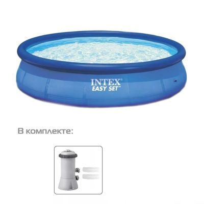 Лот: 24863370. Фото: 1. Бассейн надувной Intex, 305х76... Другое (строительство и ремонт)