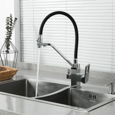 Лот: 24120095. Фото: 1. Смеситель для кухни, Gappo, гибкий... Смесители