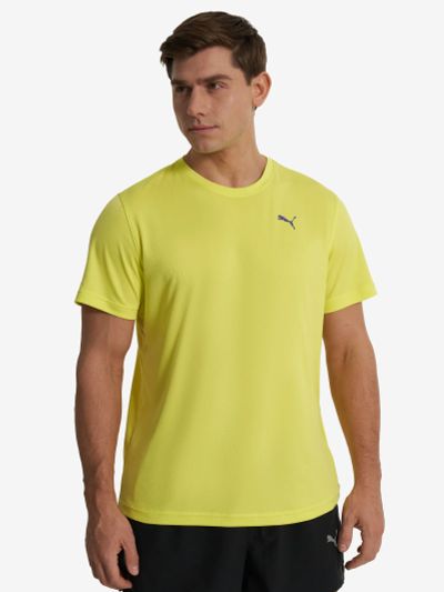 Лот: 25065252. Фото: 1. Футболка мужская PUMA, Желтый. Другое (спортивная одежда)