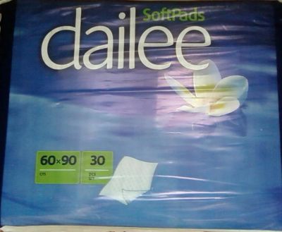 Лот: 6235477. Фото: 1. Пеленки Dailee 60/90 30шт в 1... Антисептики, защитные средства, медицинские маски