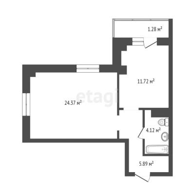 Лот: 25287206. Фото: 1. 1-комн. квартира , Красноярск... Квартиры, студии