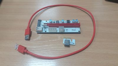 Лот: 20667624. Фото: 1. Райзер для майнинга, PCI-E x16... Шлейфы, кабели, переходники
