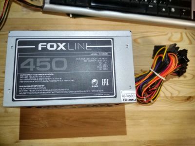 Лот: 16486981. Фото: 1. С рубля! Блок питания ATX Foxline... Корпуса, блоки питания