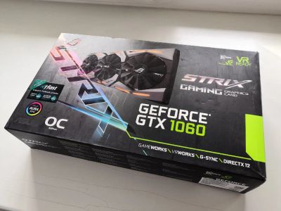 Лот: 18953759. Фото: 1. Видеокарта Asus Geforce GTX 1060... Видеокарты