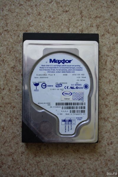 Лот: 14002552. Фото: 1. Жесткий диск 40Gb Maxtor DiamondMax... Жёсткие диски