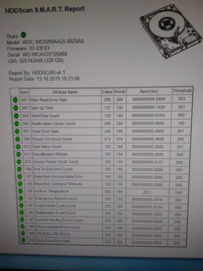 Лот: 14802650. Фото: 1. Жесткий диск WD 320Г 2. Жёсткие диски (HDD)