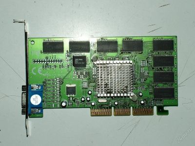 Лот: 80147. Фото: 1. NVIDIA GF MX400 64 Mb (AGP). Видеокарты