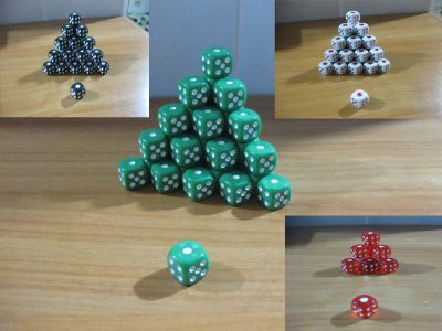 Лот: 20425016. Фото: 1. . Кубик игральный D6 12мм . Новый. Детские настольные игры