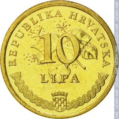 Лот: 19268246. Фото: 1. Хорватия 10 лип, 1999. Европа