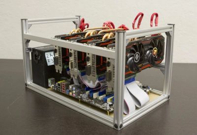 Лот: 10083993. Фото: 1. Ферма для майнинга (rx 470 4шт... Майнинг фермы, товары для майнинга