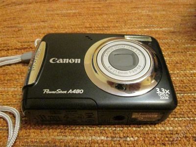 Лот: 2276290. Фото: 1. Фотоаппарат Canon PowerShot A480. Цифровые компактные